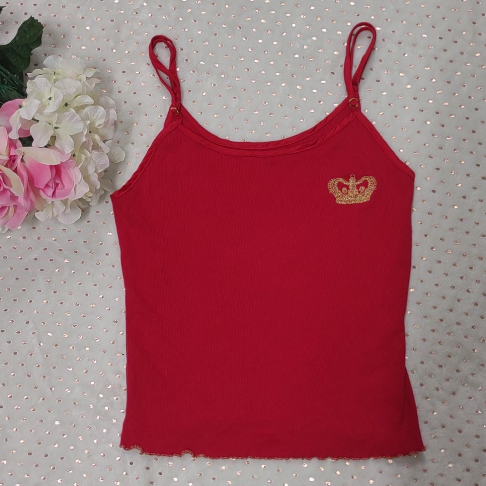 VS Golden Crown Red tank top